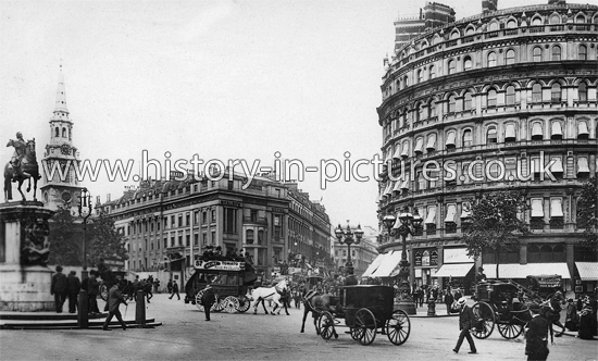 Charing Cross, London. c.1908.